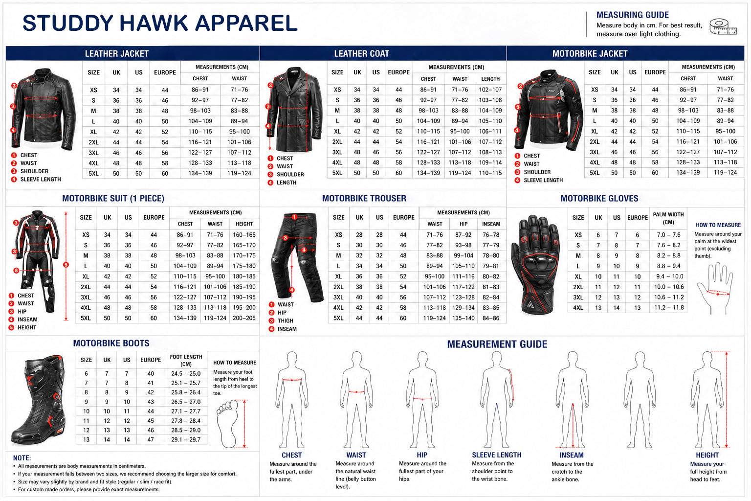 STUDDY HAWK APPAREL UK