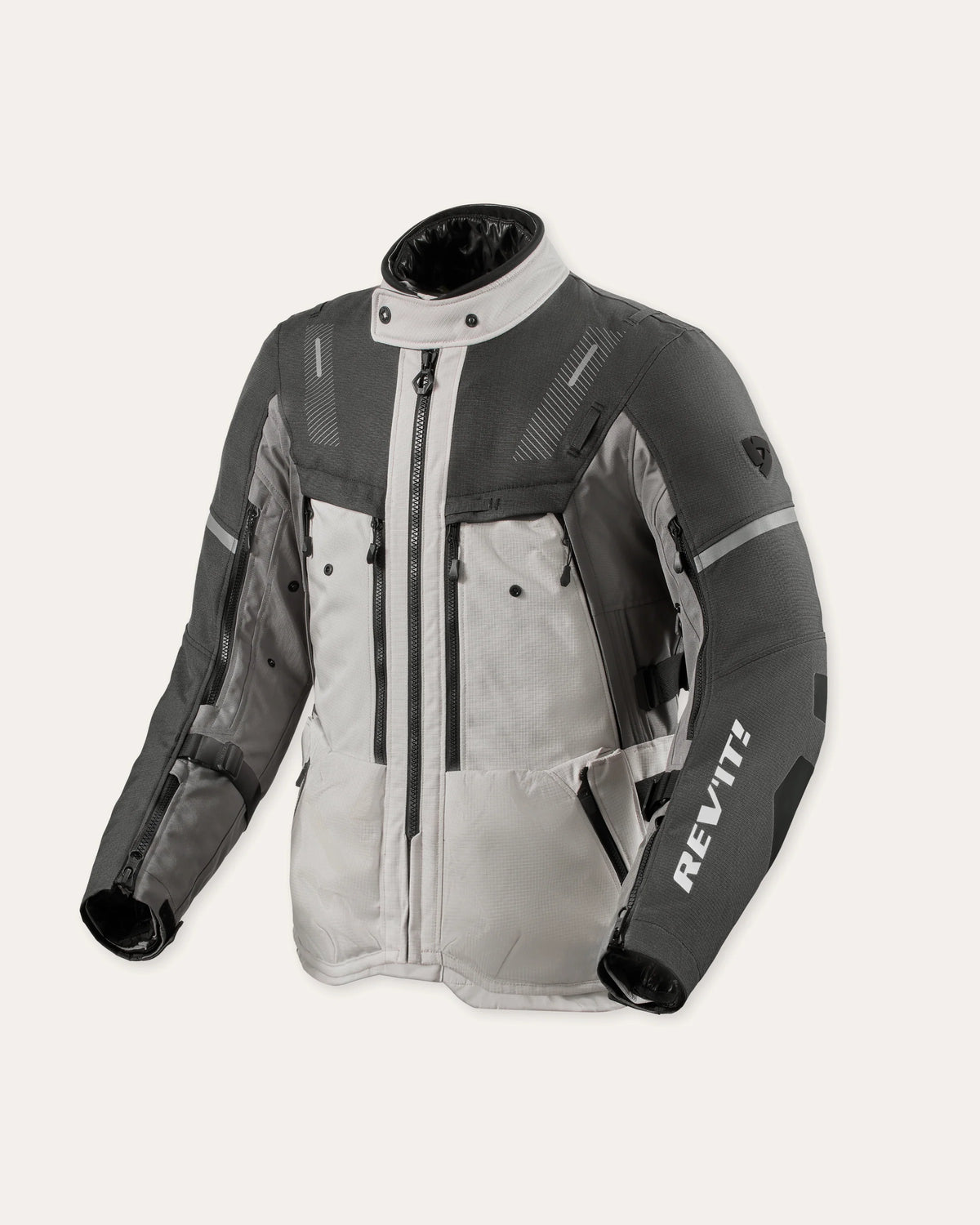 Jacket Sand 5 H2O — Silver / Anthracite Multi‑Season Adventure Textile Jacket
