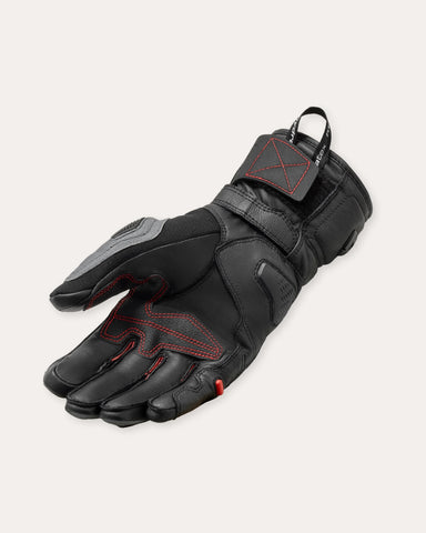 Sand 5 H2O Motorcycle Gloves – Black/Grey | Waterproof Adventure Riding Gloves with Knuckle Protection & All-Weather Comfort