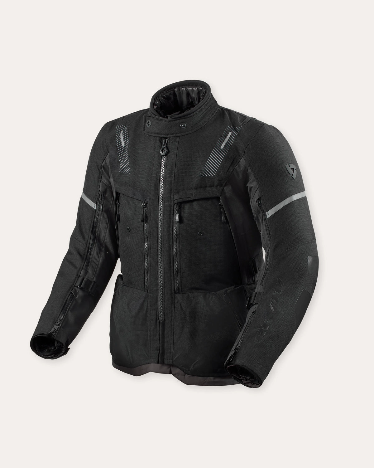 Jacket Sand 5 H2O — Black / Anthracite Multi‑Season Adventure Textile Jacket