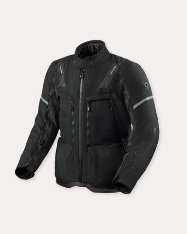 Jacket Sand 5 H2O — Black / Anthracite Multi‑Season Adventure Textile Jacket