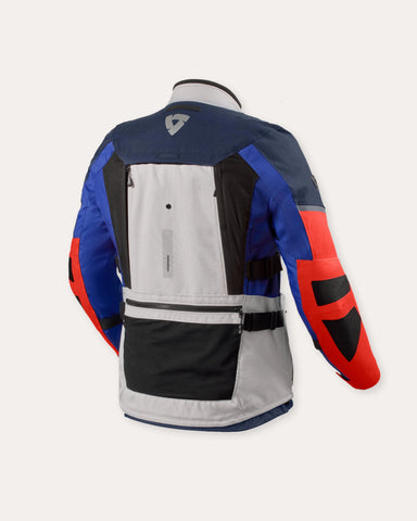 Jacket Sand 5 H2O — Silver / Blue Multi‑Season Adventure Textile Jacket