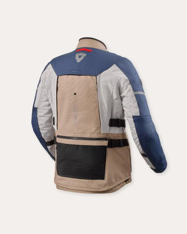 Jacket Sand 5 H2O — Sand / Blue Multi‑Season Adventure Textile Jacket