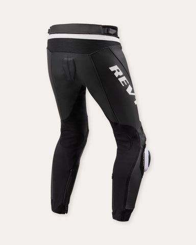 REV’IT! Apex Sport Riding Leather Pants — Black-White