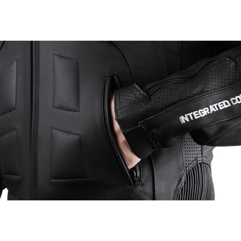 Transporter Black Men’s Leather Motorcycle Jacket - Professional CE-Armored Urban Gear