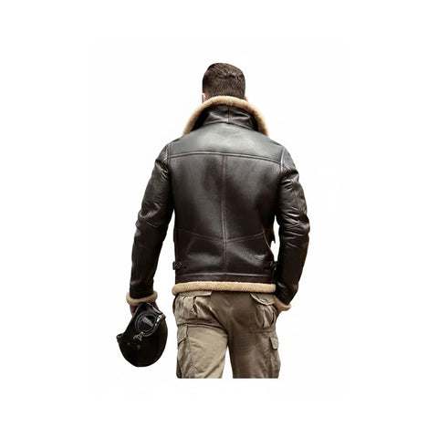 Air Force Flight Leather  Jacket with Fur