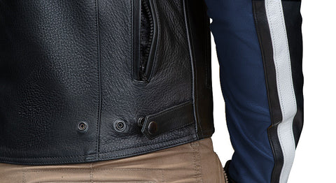Legacy Blue Motorcycle Racing Leather Jacket — Premium Sport Riding Jacket