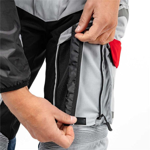 Vanguard CE WP Textile Motorcycle Trousers (Racing Grey – Short Leg) | Waterproof Riding Pants
