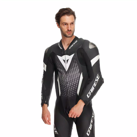 Perforated Full-Body Leather Racing Suit
