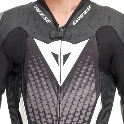 Perforated Full-Body Leather Racing Suit