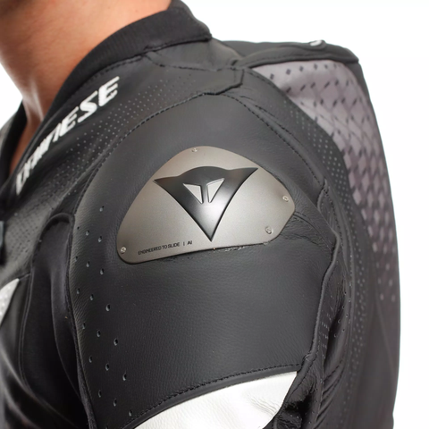 Perforated Full-Body Leather Racing Suit