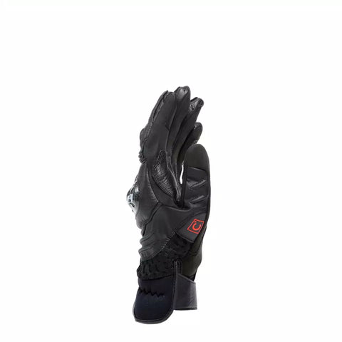 Dainese Carbon 4 Short Motorcycle Gloves – Black | Sport Racing Gloves with Carbon Knuckle Protection & High Ventilation
