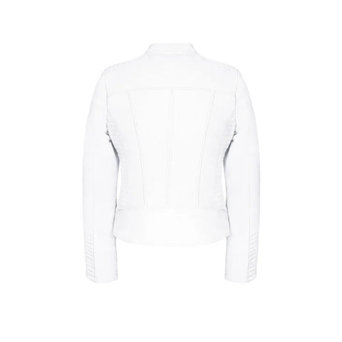 Sandra Armored Women’s Leather Motorcycle Jacket - Professional CE-Protected Racing Gear