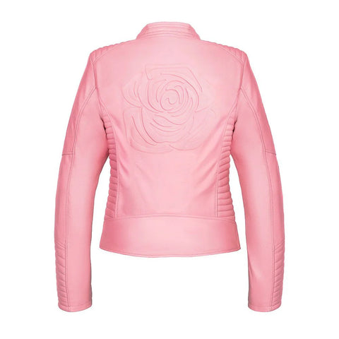 Rosetta Armored Women’s Leather Motorcycle Jacket - Premium CE-Protected Racing Gear