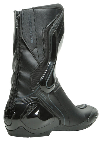 Dainese Nexus 2 D-WP Motorcycle Boots — Black Waterproof Sport Riding Boots with AXIAL Protection, Reinforced Armor, and All-Weather Comfort