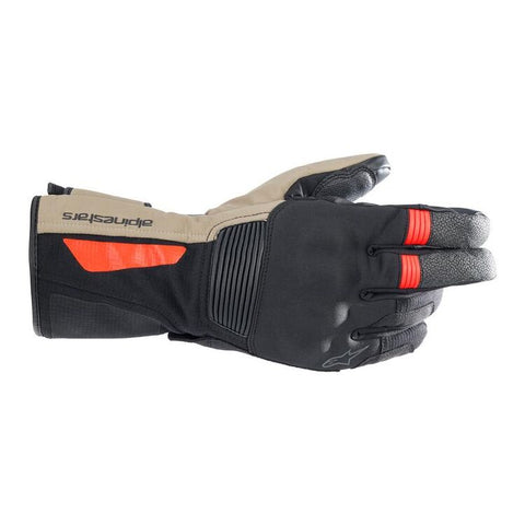 Alpinestars Denali Aerogel Drystar Black/Dark Khaki/Flou Red Gloves
