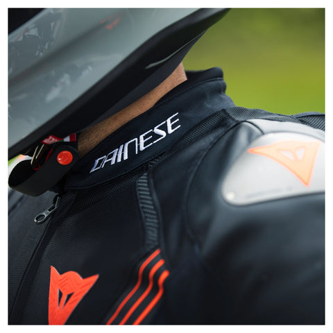 Super Rider 2 Absøluteshell — Black, Grey & Red Textile Jacket, Waterproof Riding Jacket, Sport-Touring Style
