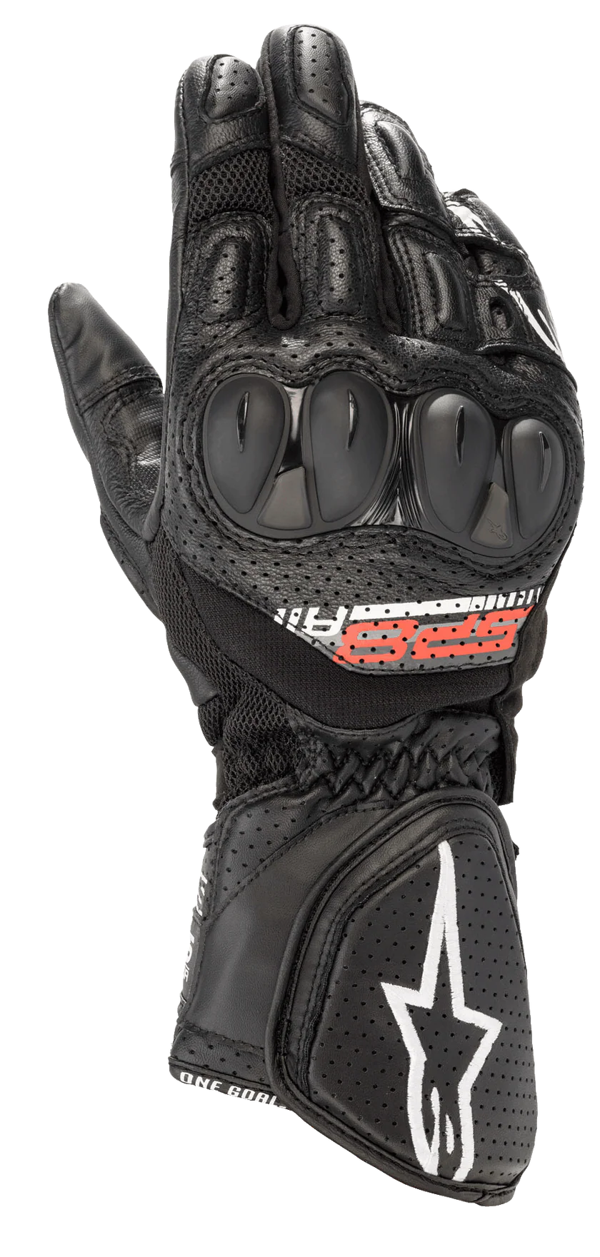 Alpinestars SP-8 V3 Air Motorcycle Gloves – Black | Lightweight Ventilated Summer Riding Gloves with Premium Knuckle Protection
