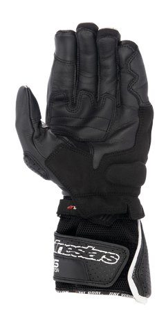Alpinestars SP-8 V3 Air Motorcycle Gloves – Black/White/Bright Red | Ventilated Summer Riding Gloves with Advanced Knuckle Protection