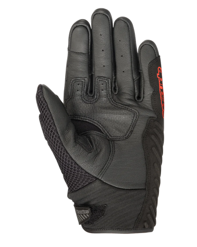 SMX-1 Air V2 Gloves Black/Red Fluorescent Motorcycle Summer Riding Gloves – Lightweight Ventilated Protective Gloves