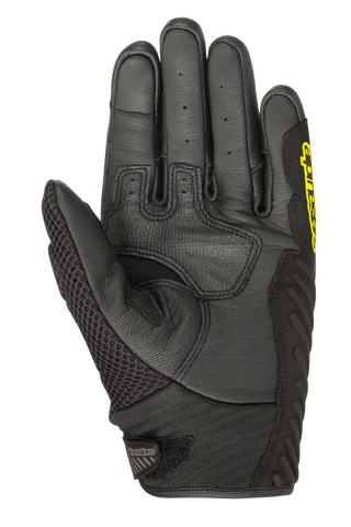 SMX-1 Air V2 Gloves Black/Yellow Fluorescent Motorcycle Summer Riding Gloves – Lightweight Ventilated Protective Biker Gloves