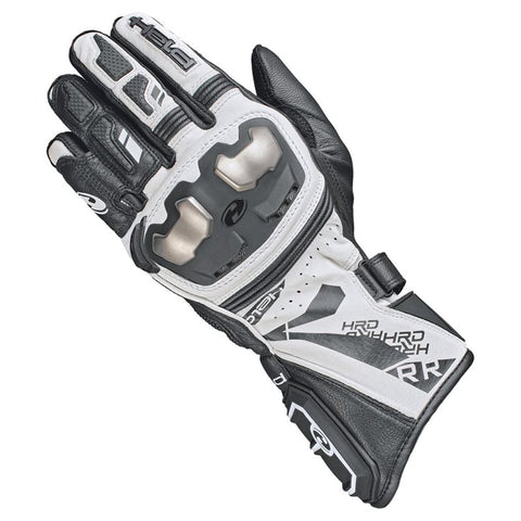 Held Akira RR Motorcycle Gloves – Black/White | Sport Racing Gloves with Knuckle Protection & High-Performance Grip