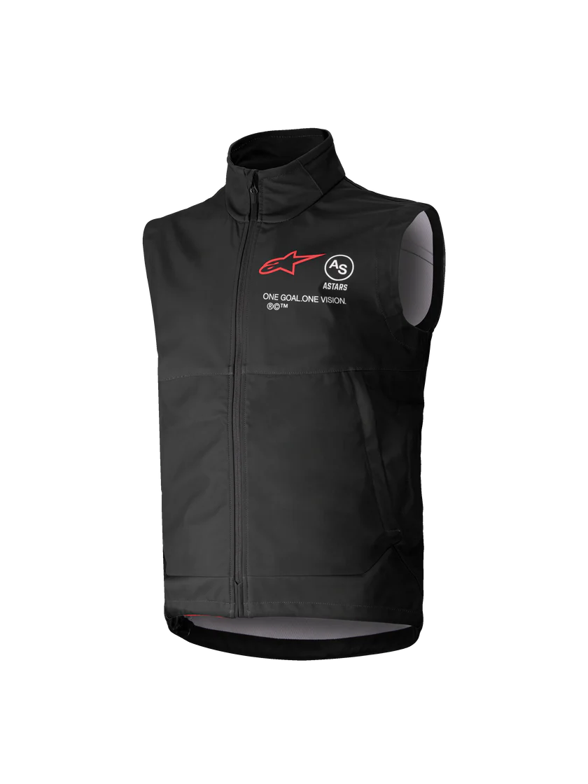 Alpinestars Youth Techstar Softshell Vest Black Kids Motorcycle Riding Windproof Lightweight Gilet