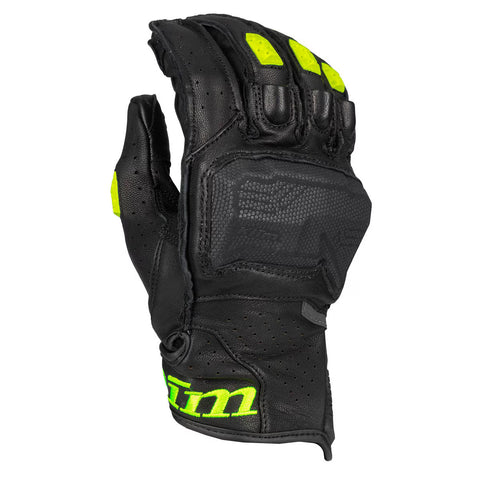 Klim Badlands Aero Pro Short Motorcycle Gloves - Black | Vented Adventure Touring Leather Gloves