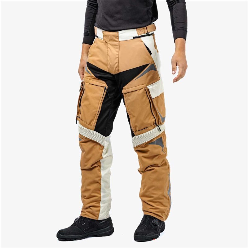 Vanguard CE WP Textile Motorcycle Trousers (Desert Sand) | Waterproof Riding Pants
