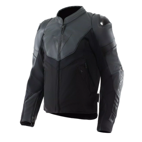 MEN'S MOTORCYCLE LEATHER-TEXTILE JACKET
