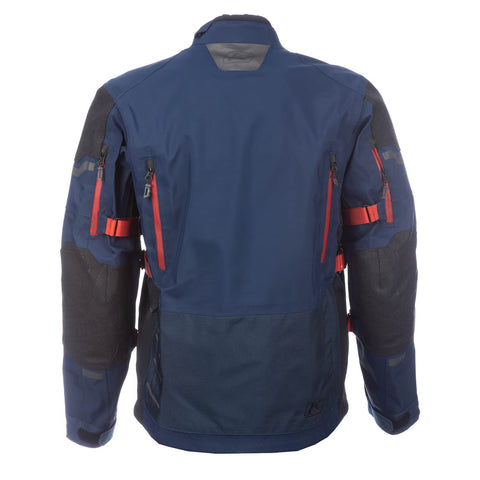 Klim Badlands Pro GORE-TEX Motorcycle Jacket — Dress Blues / Red Oxide