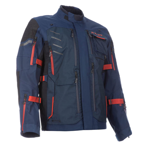 Klim Badlands Pro GORE-TEX Motorcycle Jacket — Dress Blues / Red Oxide