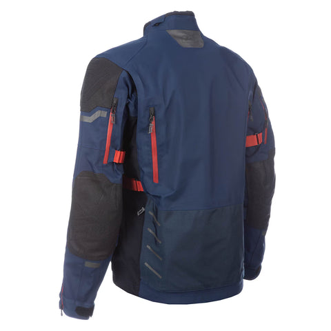 Klim Badlands Pro GORE-TEX Motorcycle Jacket — Dress Blues / Red Oxide