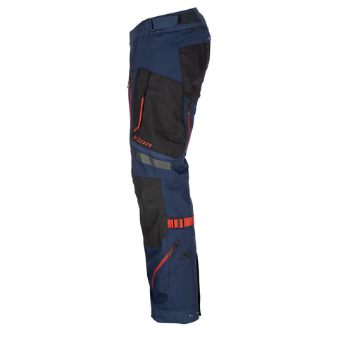 Klim Badlands Pro Gore-Tex Textile Trousers — Dress Blues / Red Oxide