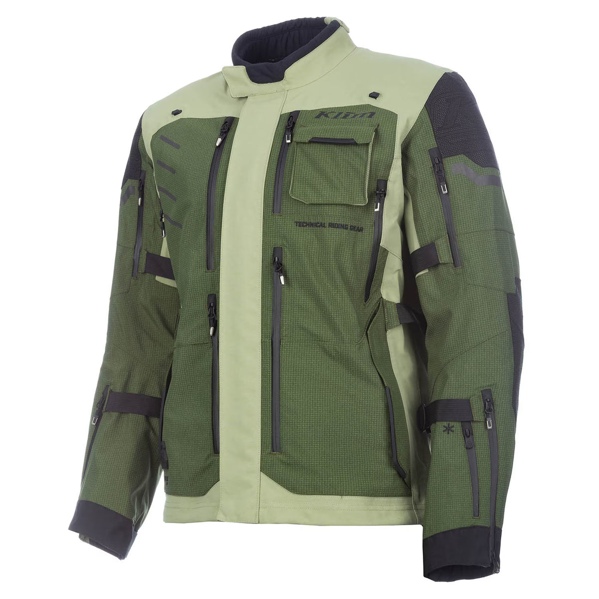 Klim Badlands Pro A3 GORE-TEX Motorcycle Jacket — Rifle Green / Oil Green