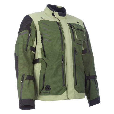 Klim Badlands Pro A3 GORE-TEX Motorcycle Jacket — Rifle Green / Oil Green