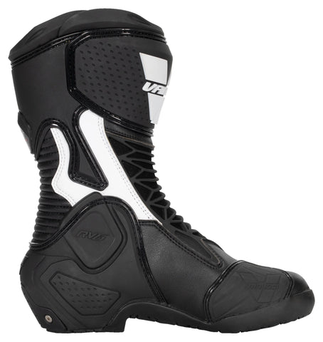 Vanucci RV6 Performance Lady Motorcycle Boots — Women’s Racing Boots with Microfiber Construction, Shin Protection, and Sport Riding Comfort