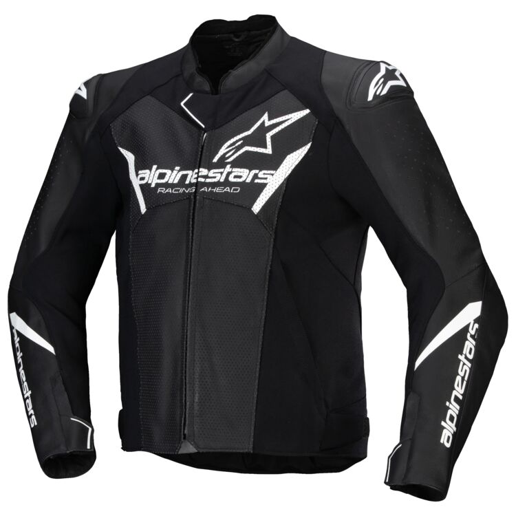 Alpinestars Faster V3 Airflow Black/White Leather Jacket