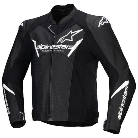 Alpinestars Faster V3 Airflow Black/White Leather Jacket