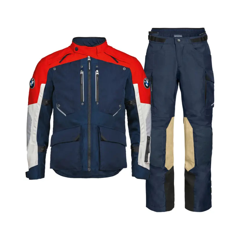 Men’s Rallye GTX Suit - Red / Blue | BMW Motorrad Adventure Riding Suit
