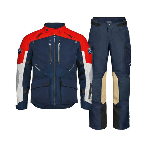 Men’s Rallye GTX Suit - Red / Blue | BMW Motorrad Adventure Riding Suit