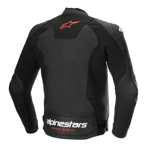Alpinestars Faster V3 Airflow Black/Red Fluo Leather Jacket
