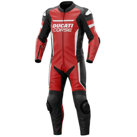 Men’s Ducati Motorcycle Racing Suit – Genuine Leather Gear