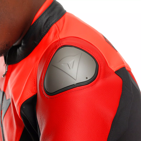 Men’s Hybrid Leather & Textile Riding Jacket