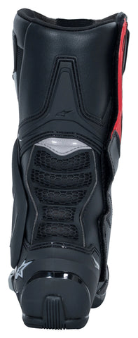 SMX-6 V3 — Black/Silver/Red Sport Motorcycle Boots, Microfiber Upper, Race-Ready Protection, Track & Street Performance