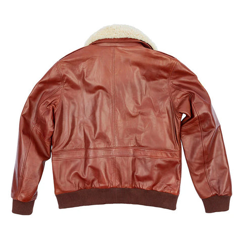 Men’s G-1 Flight Bomber Jacket with Removable Faux Fur Collar