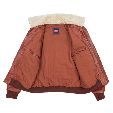 Men’s G-1 Flight Bomber Jacket with Removable Faux Fur Collar
