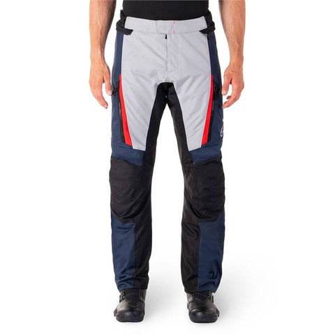 Alpinestars ST-1 WP Motorcycle Trousers (Dark Blue/Black/Red) | Waterproof Touring Trousers