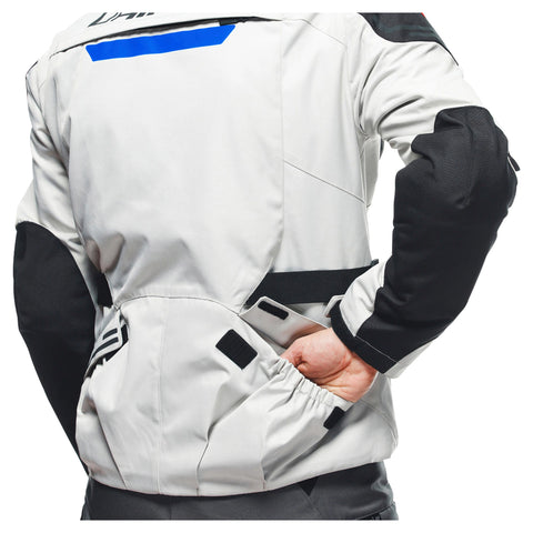 Splugen 3L D-Dry Textile Motorcycle Jacket Grey Blue Black | Waterproof Touring Riding Jacket