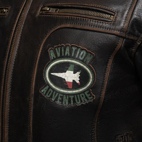 Vivi Il Momento Retro Men’s Leather Motorcycle Jacket - Vintage Café Racer Style